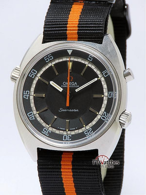 台北腕錶 Omega 歐米茄 海馬 Seamaster Chronostop 單鈕 計時碼錶 1968年 187622