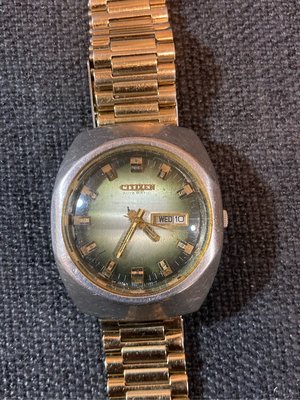 古董機械錶 CITIZEN 星辰錶 6501 GN-4-S 長42寬36mm
