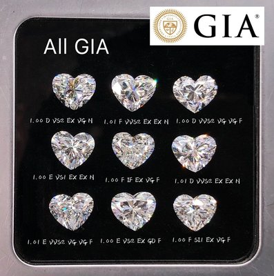 【台北周先生】GIA鑽石 結婚鑽戒最低價 天然白色真鑽 D-color VVS2 1克拉 愛心 市場最低價 可金工18K