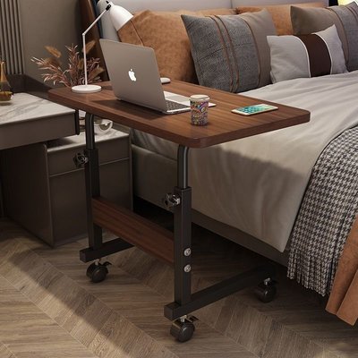 熱銷 -現貨 電腦桌懶人床邊桌臺式家用簡約書桌宿舍簡易床上小桌子可移動升降
