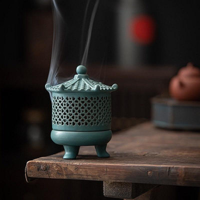 【二手】【古塔香爐】全新的陶瓷窯變香爐全新 瓷器 茶具 主人杯【廣聚堂】-776