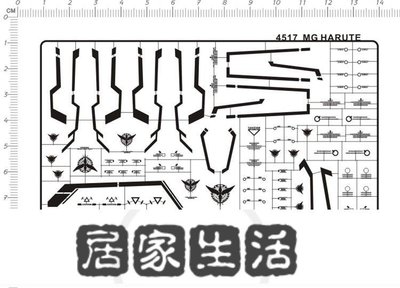 高達模型 MG Gundam Harute 妖天使(最終決戰).金屬貼紙【4517】-居家生活