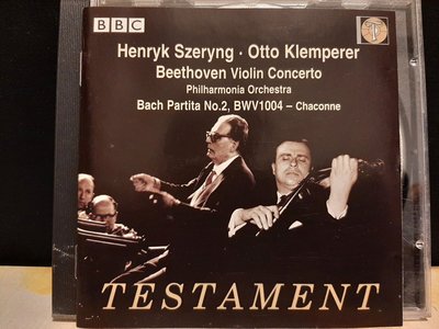 Henry Szeryng,Otto Klemperer,Beethoven:V.c,Bach:Partita No.2,Bwv1004-Chaconne,如新