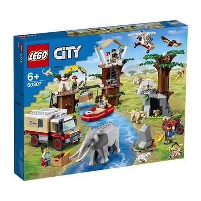 LEGO樂高 60307野生動物救援營城市系列益智拼搭積木禮物星港百貨