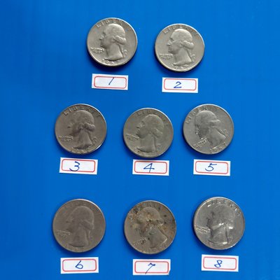 【大三元】美國錢幣- 1967年-25分1/4-QUARTER DOLLAR 1枚XF-重5.67克