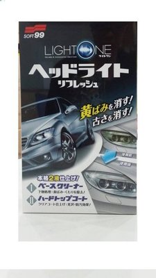 【shich上大莊】 日本進口  SOFT99  汽車燈殼復活還原劑 燈罩去污、保護劑