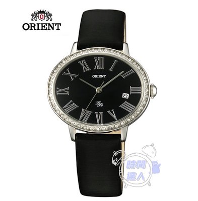 [時間達人]ORIENT 東方錶ELEGANT系列 (FUNEK006B)橢圓形石英腕錶 皮帶款 黑色 36mmX30m