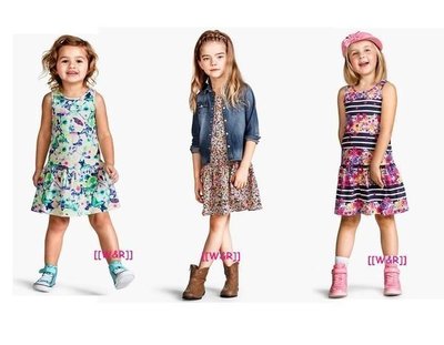 [[W&R]] ((2-7歲)) H&M 小女童 b組 無袖洋裝 2-4Y,4-6Y (單件售$229) 特價 J