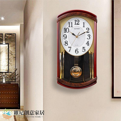 【鄰家Life】鐘表報時掛鐘客廳歐式大號壁掛表中式復古創意現代時鐘家用石英鐘