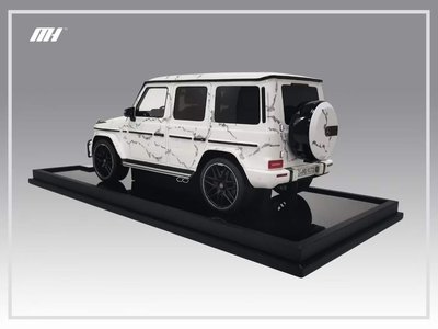 沙沙汽車模型MOTORHELIX 1:18 奔馳G63(2019)AMG樹脂限量收藏擺件