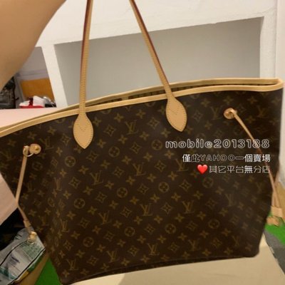 二手LV M40990 經典花紋 Neverfull GM 最大 經典 購物包 SHOPPING BAG