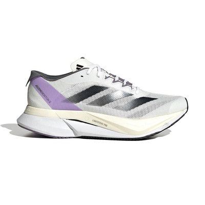 Adidas Adizero Boston 12 W 女 白紫色 運動 路跑 馬牌底 慢跑鞋 ID6900