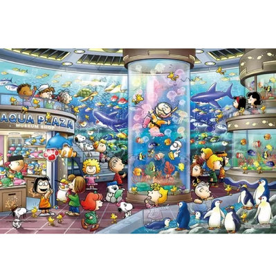 PEANUTS Snoopy 史努比 水族館 (Epoch, 1000片, 12-601s, 日本進口拼圖)