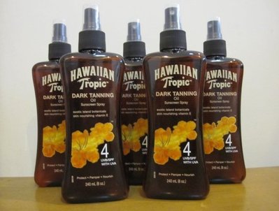 熱帶夏威夷古銅助曬油 Hawaiian Tropic SPF6 也有SPF4 SPF8 海洋魔力助曬乳