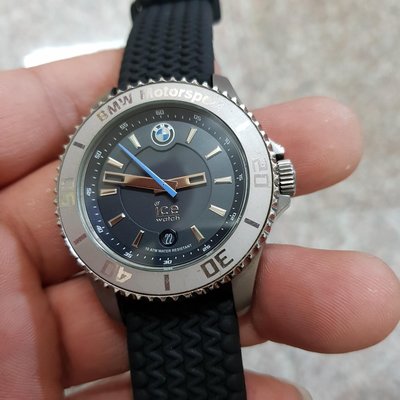 拼了! ＜鋼頭的＞40mm BMW ICE-Watch 賽車錶 男錶 石英錶 不銹鋼 耐看 耐用 S4