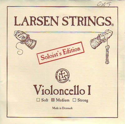 皇家樂器~全新LARSEN STRINGS丹麥原裝SOLO A弦+D弦 大提琴弦