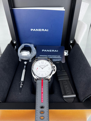 Panerai 沛納海 Luminor Luna Rossa 三明治面盤三日手上鏈機芯不銹鋼限量腕錶 PAM01342