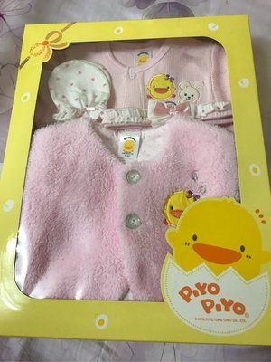 黃色小鴨粉色兔裝禮盒