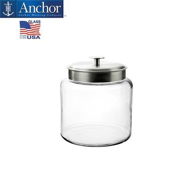 Anchor美國安佳 5700cc鋁合金蓋儲物罐 玻璃罐 糖果罐 餅乾罐 飼料桶 5.7L