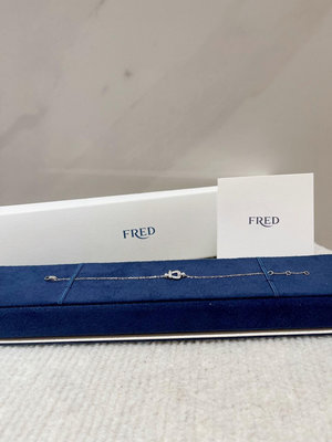 Fred 1Force系列 18k白金滿鉆mini手鍊 鍊長