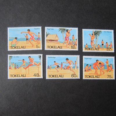 【雲品9】托克勞群島Tokelau 1987 Sc 144-149 set MNH 庫號#B502 50388