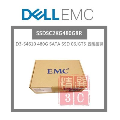 Dell Emc D3-S4610 480G SATA SSD 固態硬碟-06JGT5 SSDSC2KG480G8R