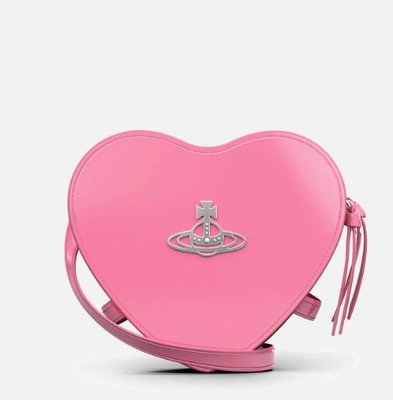 代購Vivienne Westwood Louise Heart Cross Body Bag芭比粉色愛心包