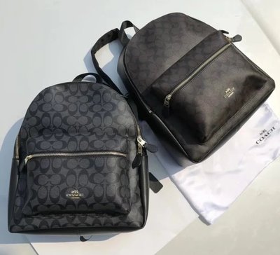 現貨美國正品COACH 38288 經典馬車logo大容量純皮雙肩包/ 後背包明星同款熱銷