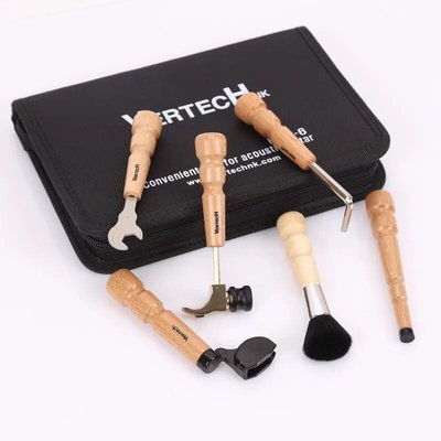 VERTECH KMT-6 吉他維修工具包(弦釘槌/捲弦器/清潔刷/助力槌/六角板手