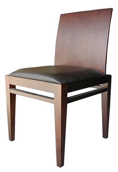 [ 椅子王 ]---後現代實木餐椅