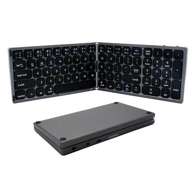鍵盤二折折疊充電便攜迷你輕薄新款帶獨立數字小鍵盤區男款適用于Pad華為蘋果平板Mac電腦通用全尺寸