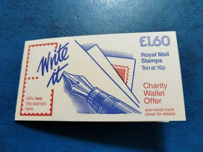 英國郵票1983女王像小本票一套全新MNH，面值為1.6英鎊12396