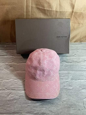全新未使用LV棒球帽 M號 粉色 老花