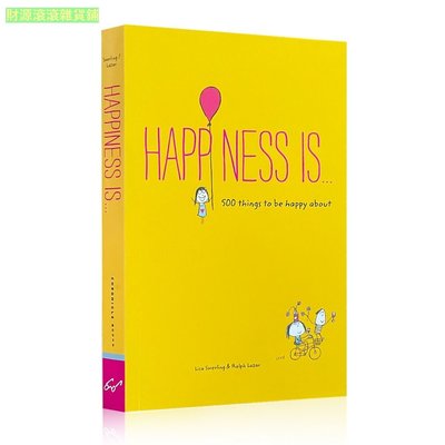 Happiness Is 500 Things To Be Happy 幸福是 500件關於快樂的小小事 英文小說讀物  財源滾滾雜貨鋪