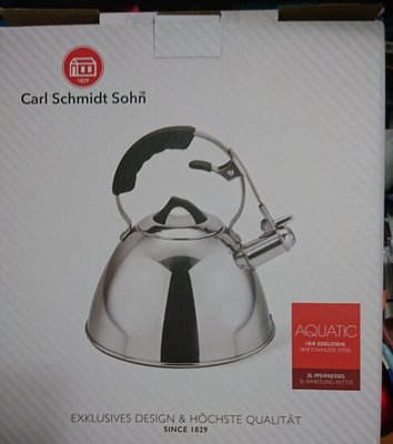 德國品牌 Carl Schmidt Sohn不鏽鋼3L笛音壺