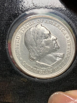 原光好品，1893年美國銀幣哥倫布半50分紀念銀幣摩根巴伯38533