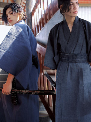 日式和服 和服配件 [18組色]促銷日本男士和服浴衣居家服cos寫真服劇本殺服純棉長款