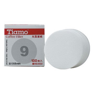 Tiamo 丸型濾紙9號濾紙 100入 直徑68mm *HG3022 (7509088)