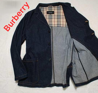 M碼／未使用極新品／Burberry 牛仔外套