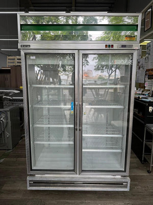 吉田二手傢俱❤DAYTIME得台雙門對開玻璃冷藏冰箱 冷藏櫃 冷藏展示櫃 冷藏展示台 冷藏小菜櫥 餐飲用冰箱 營業冰箱