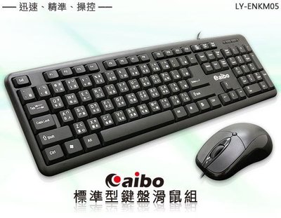 ☆台南PQS☆aibo LY-ENKM05 有線標準型鍵盤滑鼠組 鍵盤滑鼠組 104 KEY標準鍵盤