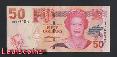 【Louis Coins】B626-FIJI-ND（2007）斐濟紙幣-50 Dollars
