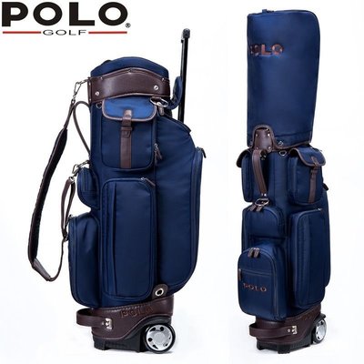 【熱賣精選】POLO新款高爾夫球包 男款高爾夫包輕便拉桿帶輪子高爾夫球袋