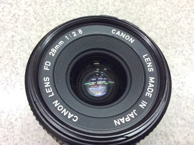 [保固一年][高雄明豐]  Canon New FD 28mm F2.8 廣角鏡頭 品項漂亮 便宜賣 轉接 全幅
