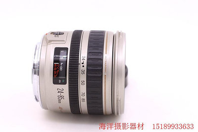 相機鏡頭Canon 佳能 EF 24-85 3.5-4.5 帶廣角 全幅 銀色自動單反二手鏡頭