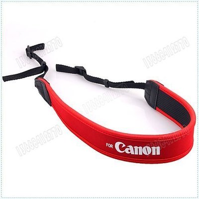 團購網@ For CANON 佳能 數位相機專用減壓背帶，紅色版【防滑設計，寬版加厚設計】單眼相機肩帶