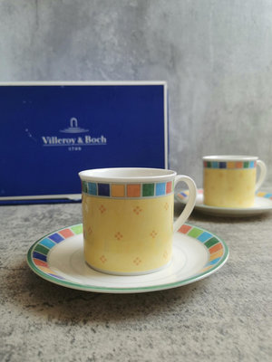 【二手】全新德國唯寶旋檸檬咖啡杯villeroy&boch 回流 中古瓷器 餐具【禪靜院】-3583