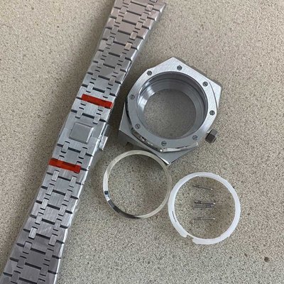 100％原廠 SEIKO精工手表配件 精鋼表殼41mm藍寶石玻璃 適合裝NH35/36機芯 裝28.5mm表