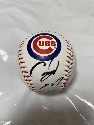 鈴木誠也 簽名球 2024 春訓 簽名 MLB Cubs 小熊隊 隊徽 Logo