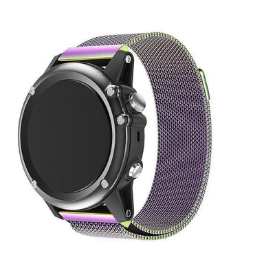 佳明 Garmin 智慧手錶 Fenix 3 HR 5X Plus 休閒商務超薄金屬 磁吸不銹鋼錶鍊 腕帶 錶帶--台北之家